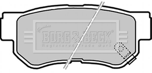 BORG & BECK Комплект тормозных колодок, дисковый тормоз BBP2163